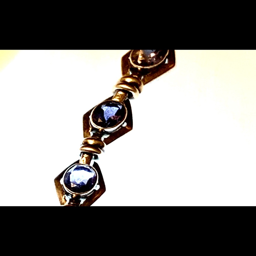 Sterling and Iolite bracelet